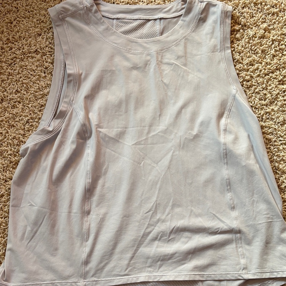 lululemon athletica Light Gray Muscle Tee